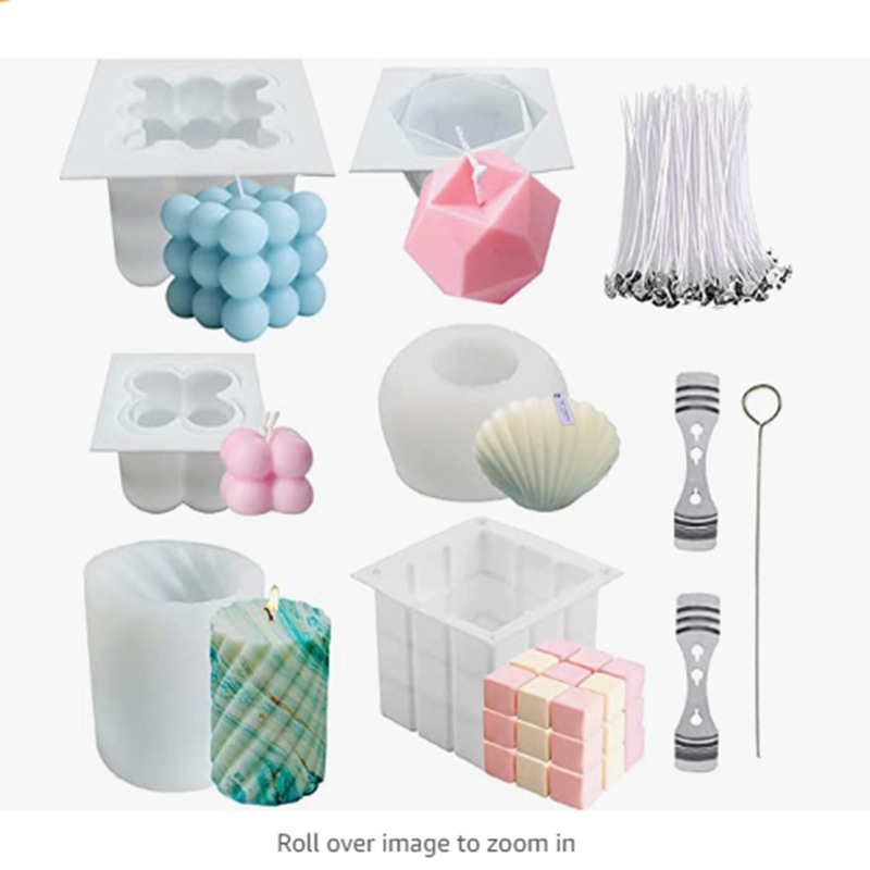 Formă din silicon în formă de cub pentru mousse și lumânări, formă neregulată, calitate comestibilă, matriță de copt