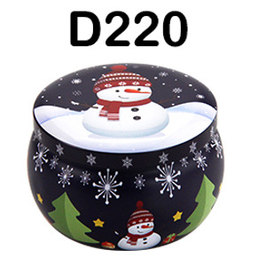 Aromatiskā svece tinplate burkā, Modelis L169, Aromāts D7, Ofsetdrukāšana, Dāvanu kārba