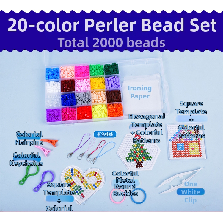 DIY Hama gyöngy EVA készlet a sík puzzlehez — testreszabható betűs gyöngyök (7–14 év)