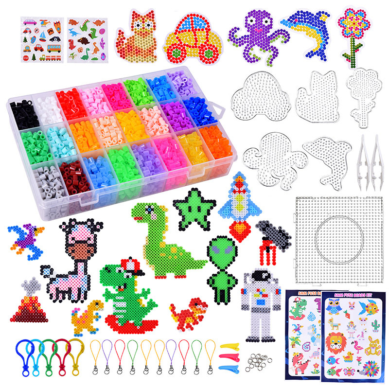 DIY Hama gyöngy EVA készlet a sík puzzlehez — testreszabható betűs gyöngyök (7–14 év)