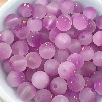 Γυάλινες χάντρες με ματ φινίρισμα, διπλές στρογγυλές χάντρες για DIY κοσμήματα, ελεύθερες χάντρες