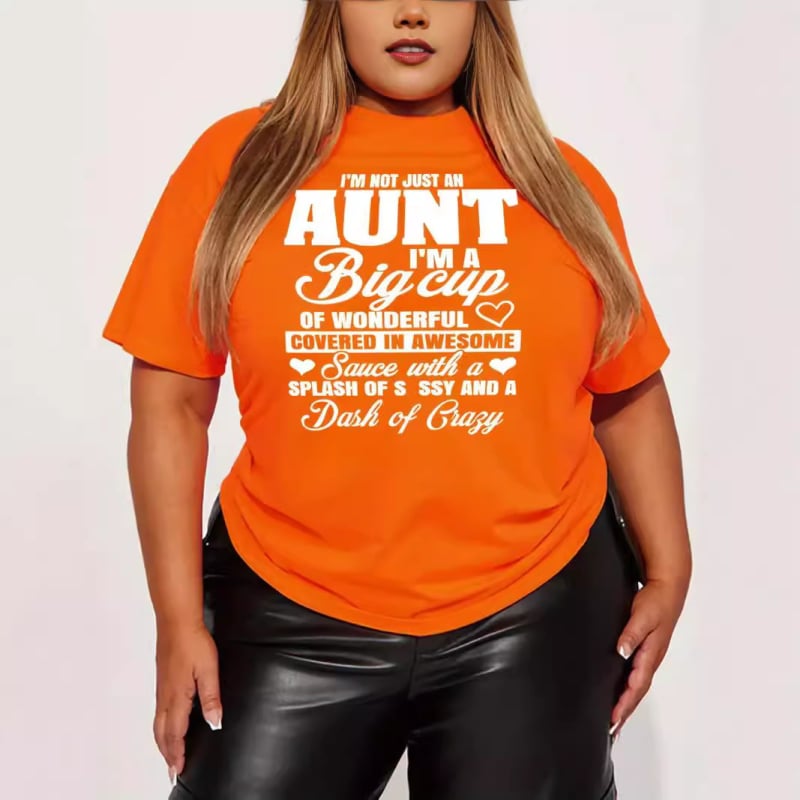 Γυναικείο T-shirt με 3D εκτύπωση γραμμάτων, κοντά μανίκια, στρογγυλός λαιμός, άνετη εφαρμογή, πολυεστέρας