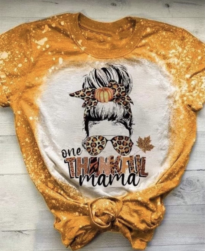 Ležerna kratkih rukava majica s okruglim izrezom, geometrijski otisak, materijal Milk Silk-Polyester