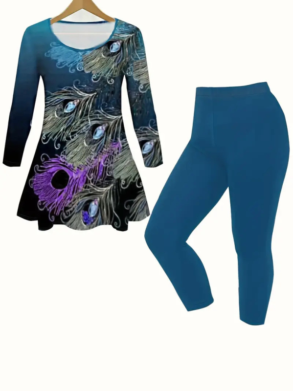 Női varrás nélküli fitnesz nadrágszett, magas derekú, lélegző, 3D mintázat, poliészter és imitált pamut anyag, WA1+WC1, Nyár 2024