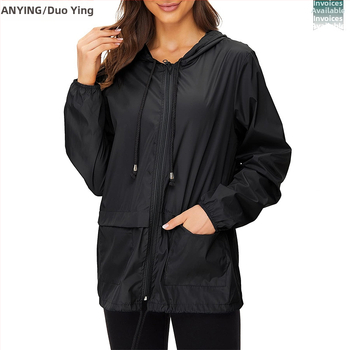 Дъждовен пончо за походи за възрастни — дълъг модел, полиестер с PU покритие, дебелина 0.09 мм