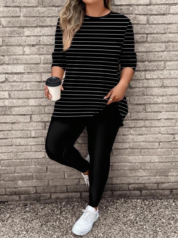 Set de yoga pentru femei cu mâneci lungi și model 3D, țesătură poliester, 70–80% poliester, vara 2024