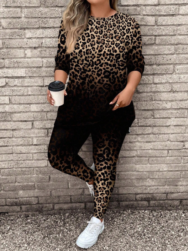 Set de yoga pentru femei cu mâneci lungi și model 3D, țesătură poliester, 70–80% poliester, vara 2024