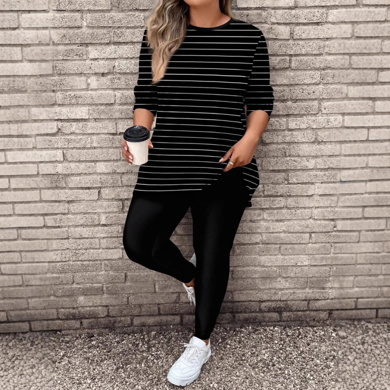 Set de yoga pentru femei cu mâneci lungi și model 3D, țesătură poliester, 70–80% poliester, vara 2024