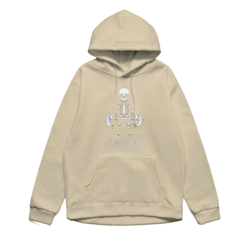 Худи с качулка, свободна кройка, флисово подплата, полиестер 91–95%, джоб с триизмерна лепенка, печат