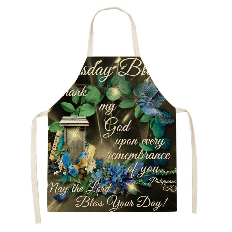 Ποδιά χωρίς μανίκια, ιαπωνικού στυλ, φλοράλ μοτίβο, ανθεκτικό στα λεκέδες