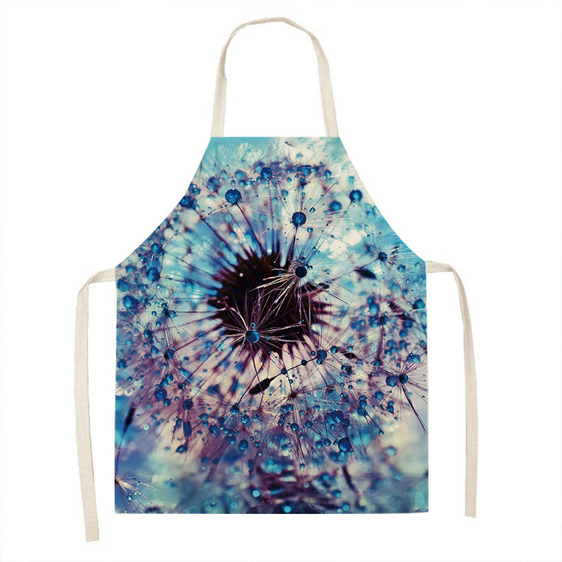 Ποδιά χωρίς μανίκια, ιαπωνικού στυλ, φλοράλ μοτίβο, ανθεκτικό στα λεκέδες