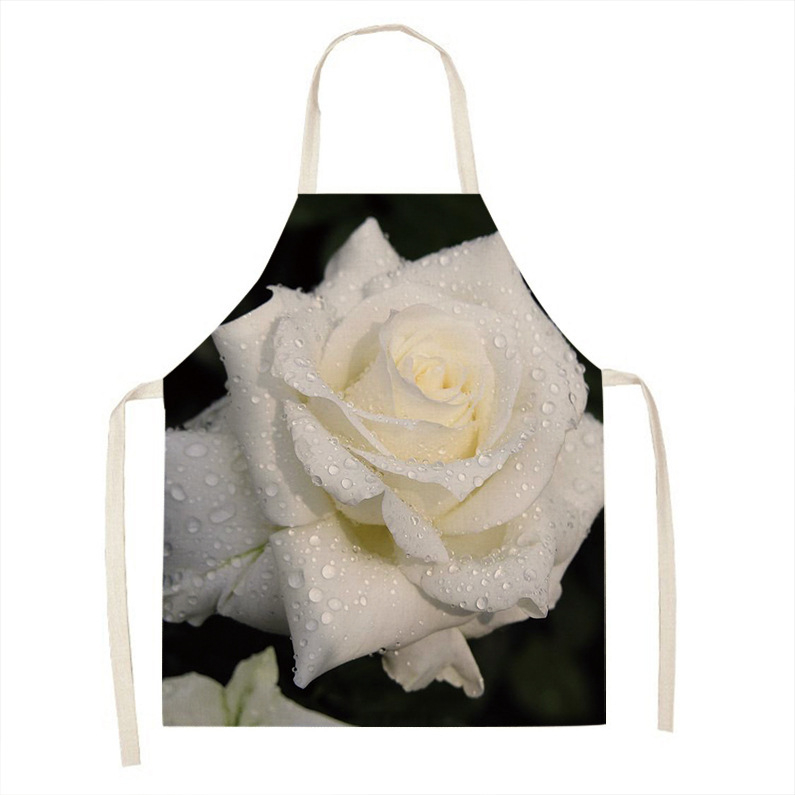 Ποδιά χωρίς μανίκια, ιαπωνικού στυλ, φλοράλ μοτίβο, ανθεκτικό στα λεκέδες