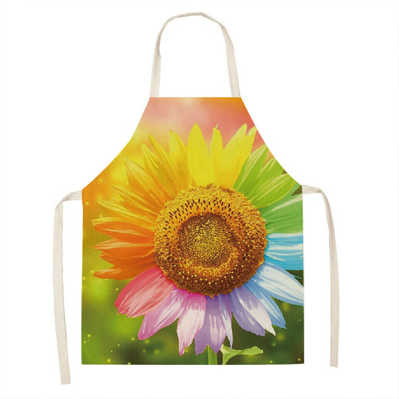 Ποδιά χωρίς μανίκια, ιαπωνικού στυλ, φλοράλ μοτίβο, ανθεκτικό στα λεκέδες