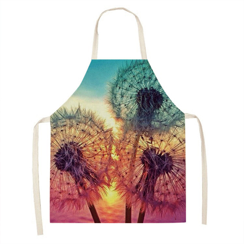 Ποδιά χωρίς μανίκια, ιαπωνικού στυλ, φλοράλ μοτίβο, ανθεκτικό στα λεκέδες