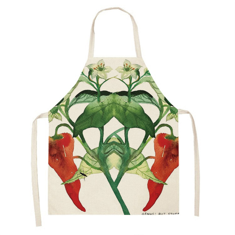 Ποδιά χωρίς μανίκια, ιαπωνικού στυλ, φλοράλ μοτίβο, ανθεκτικό στα λεκέδες