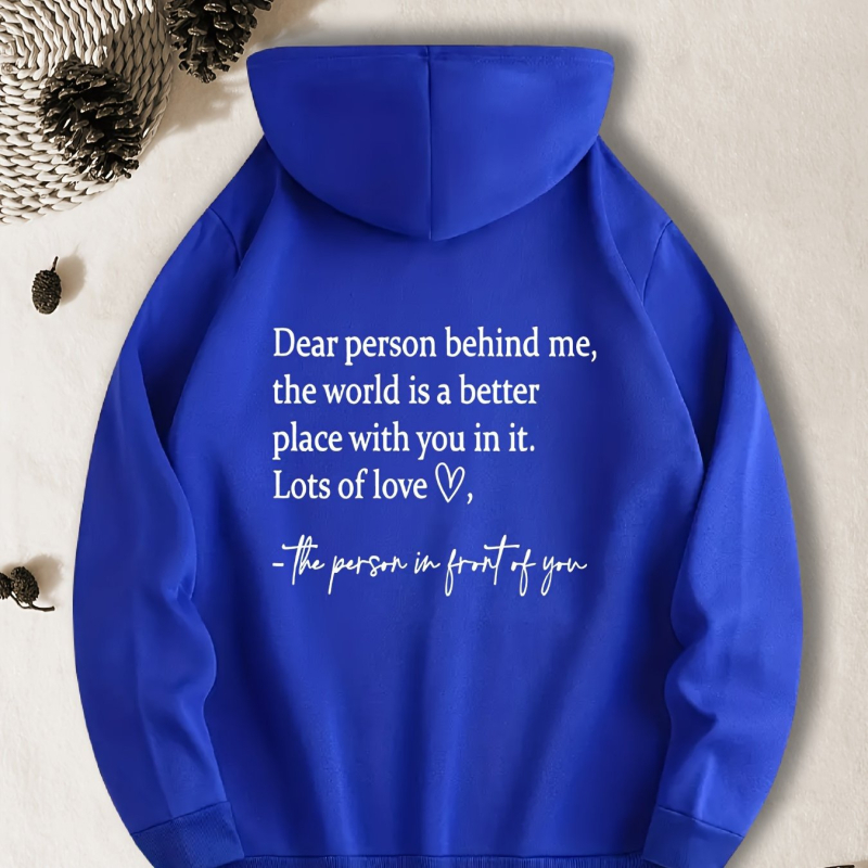 Hoodie s kapuljom od poliestera, 3D uzorak, casual pulover
