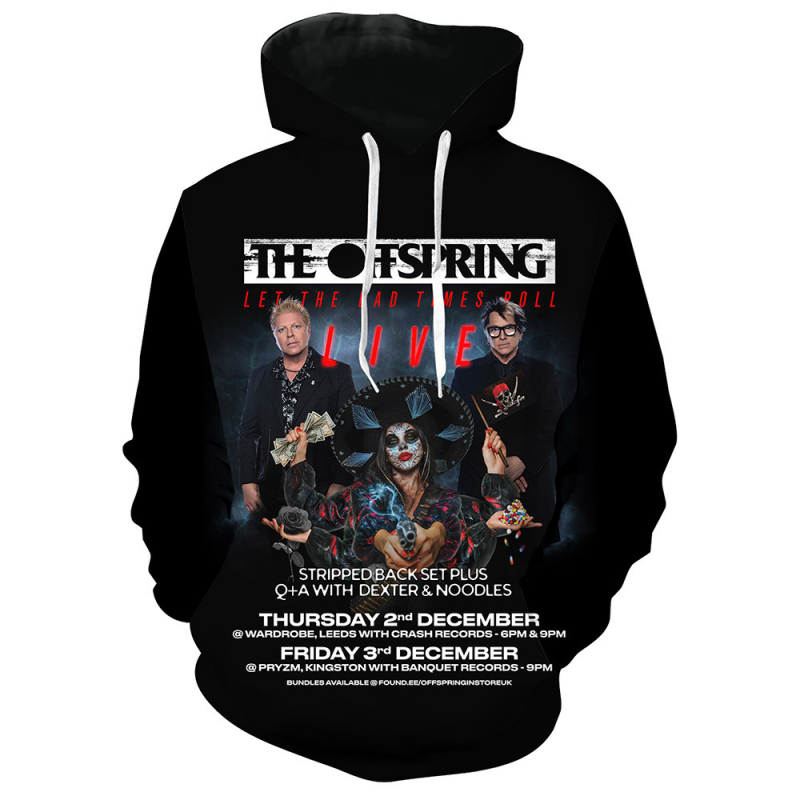 Hanorac bărbătesc cu glugă, imprimeu graffiti digital 3D, material poliester 91–95%, croială lejeră, mâneci lungi