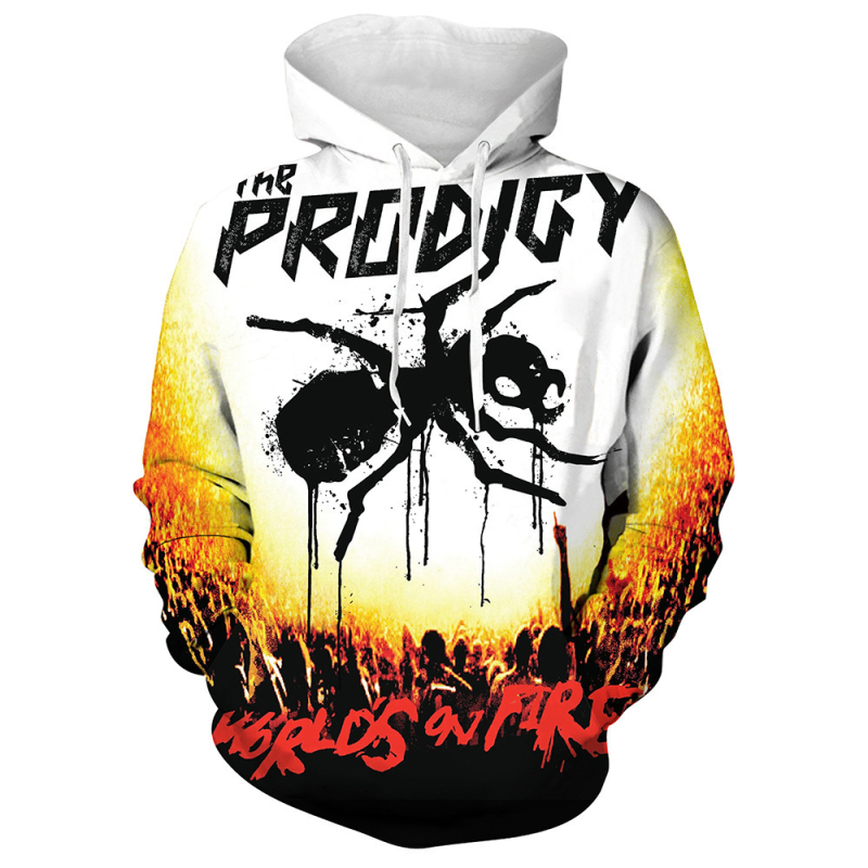 Hanorac bărbătesc cu glugă, imprimeu graffiti digital 3D, material poliester 91–95%, croială lejeră, mâneci lungi