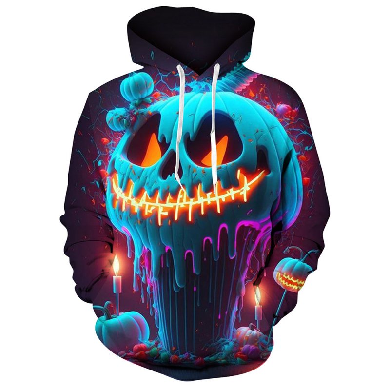 Hanorac bărbătesc cu glugă, imprimeu graffiti digital 3D, material poliester 91–95%, croială lejeră, mâneci lungi