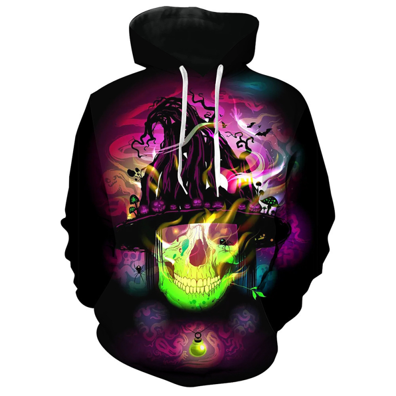 Hanorac bărbătesc cu glugă, imprimeu graffiti digital 3D, material poliester 91–95%, croială lejeră, mâneci lungi