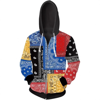 Мъжки суитшърд с качулка (3D дигитален принт, полиестер 96%+, кръгло деколте, дълги ръкави, свободен модел)