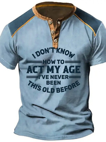 Μπλούζα T‑shirt με 3D ψηφιακή εκτύπωση γραμμάτων, χαλαρή γραμμή, κοντές μανίκες, κολάρο τύπου stand, πολυεστερική μίξη