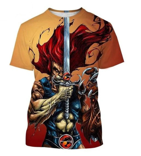 Tricou cu imprimeu 3D al logo-ului, guler rotund, mâneci scurte, poliester, imprimare digitală