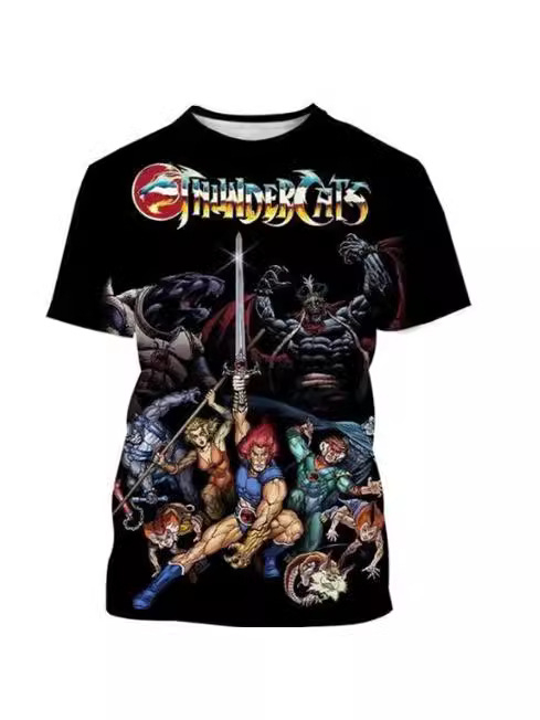 Tricou cu imprimeu 3D al logo-ului, guler rotund, mâneci scurte, poliester, imprimare digitală