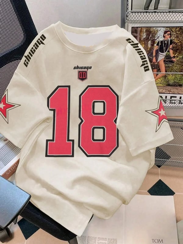 Sportska majica s 3D retro printom, kratki rukavi, okrugli izrez bez ovratnika, prozračna mrežasta tkanina od poliestera