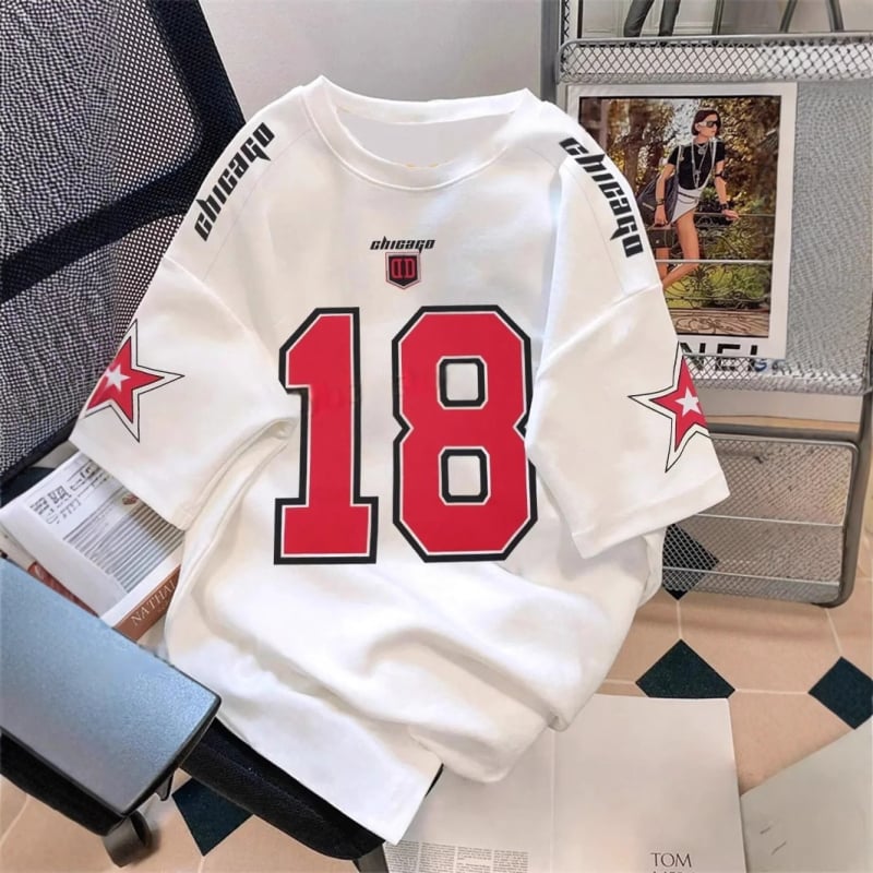 Sportska majica s 3D retro printom, kratki rukavi, okrugli izrez bez ovratnika, prozračna mrežasta tkanina od poliestera