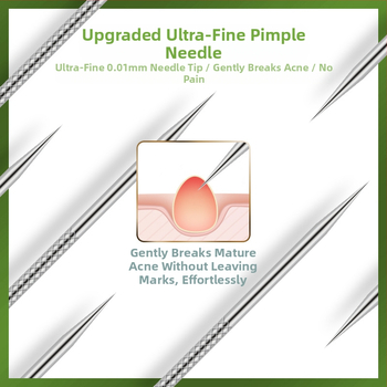 Σετ βελόνες ακμής — ανοξείδωτο ατσάλι με επίστρωση, εργαλεία ομορφιάς, μακρά διάρκεια ζωής, ποικιλία βελονών ακμής