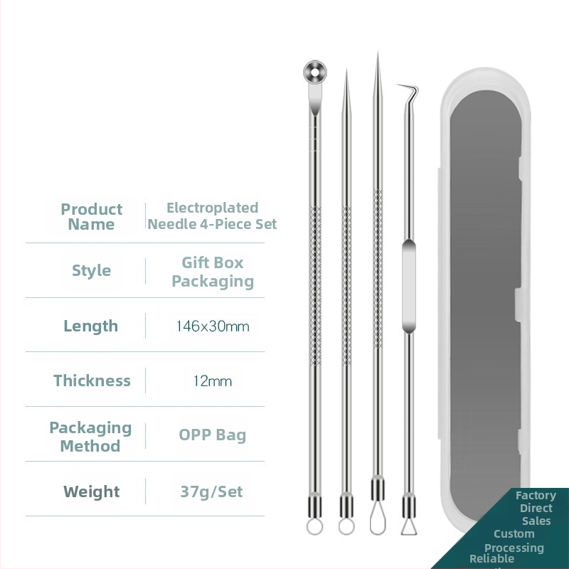 Σετ βελόνες ακμής — ανοξείδωτο ατσάλι με επίστρωση, εργαλεία ομορφιάς, μακρά διάρκεια ζωής, ποικιλία βελονών ακμής