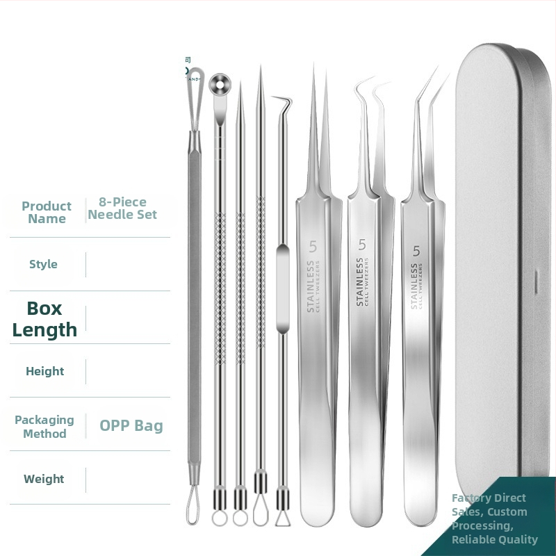 Σετ βελόνες ακμής — ανοξείδωτο ατσάλι με επίστρωση, εργαλεία ομορφιάς, μακρά διάρκεια ζωής, ποικιλία βελονών ακμής