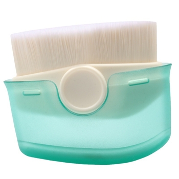 Anzini Φορητή βούρτσα για foundation και μάσκα με μαλακές συνθετικές τρίχες, πλαστικό κοντάρι, σε κουτί, 1 τεμάχιο