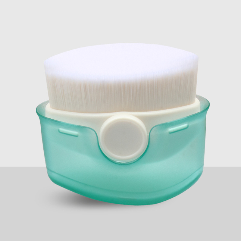 Anzini Perie portabilă pentru fond de ten și mască, peri moi sintetice, mâner din plastic, ambalaj în cutie, 1 buc.