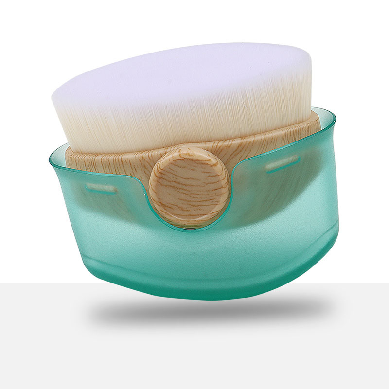 Anzini Perie portabilă pentru fond de ten și mască, peri moi sintetice, mâner din plastic, ambalaj în cutie, 1 buc.