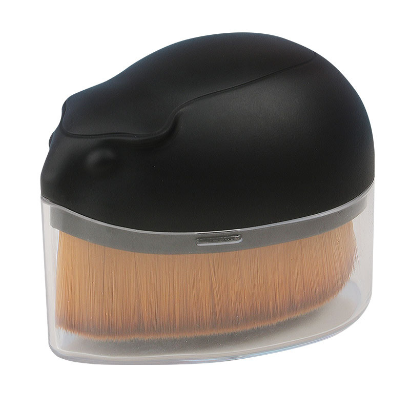 Anzini Perie portabilă pentru fond de ten și mască, peri moi sintetice, mâner din plastic, ambalaj în cutie, 1 buc.