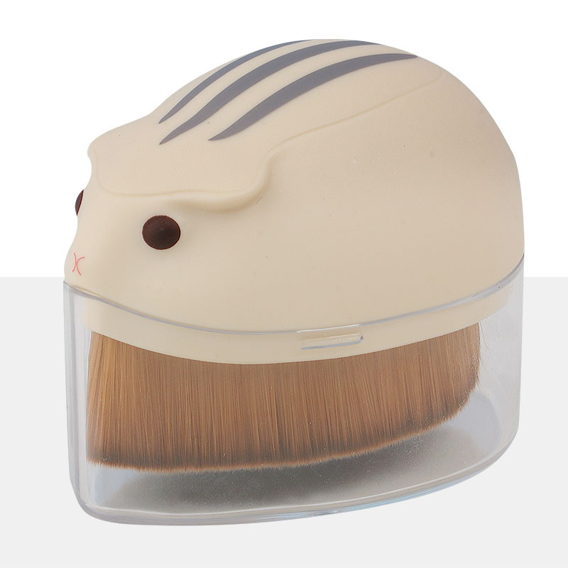 Anzini Perie portabilă pentru fond de ten și mască, peri moi sintetice, mâner din plastic, ambalaj în cutie, 1 buc.