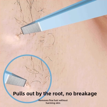 Uzacu klipsa – četrdaļīgs komplekts kastē, precīzas nerūsējošā tērauda pincetes, Little Genius