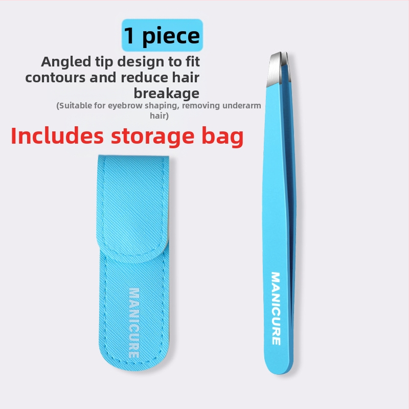 Uzacu klipsa – četrdaļīgs komplekts kastē, precīzas nerūsējošā tērauda pincetes, Little Genius