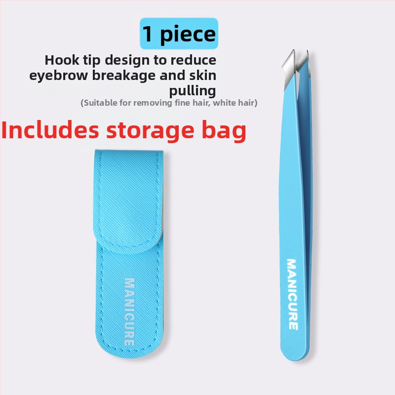 Uzacu klipsa – četrdaļīgs komplekts kastē, precīzas nerūsējošā tērauda pincetes, Little Genius