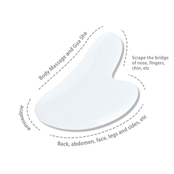 Διπλός μασέρ προσώπου με πίνακα γουά-σα σε σχήμα καρδιάς και ρολό από ρητίνη που μιμείται νεφρίτη, 38 g