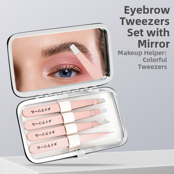 Nerūsējošā tērauda uzacu klips uzacu veidošanai un kopšanai – kosmētikas instruments