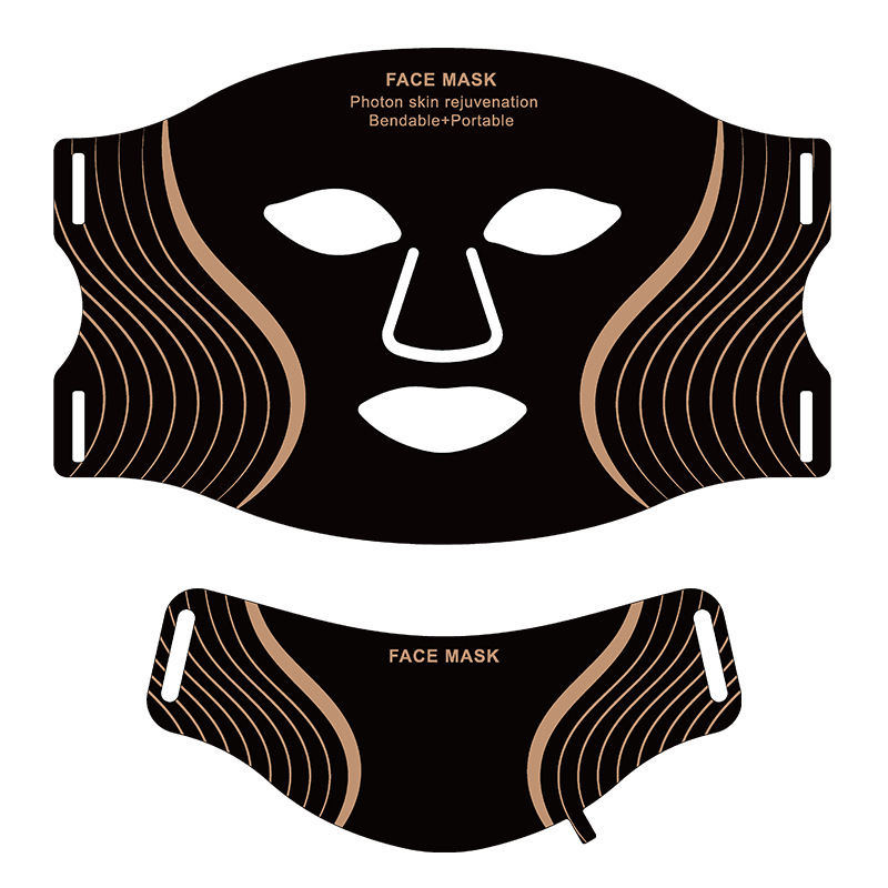 Маска за лице с LED фототерапия за домашна употреба, инфрачервена светлина, 3 нива