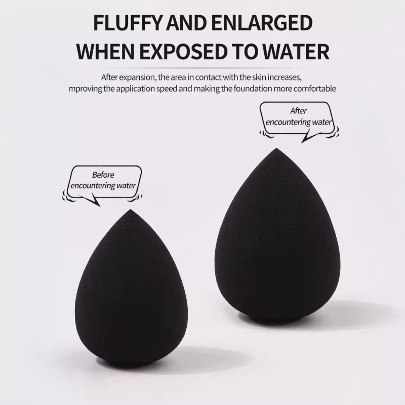 Ke shixiu Козметични гъби‑яйца, комплект 100 бр., ултра меки спонжове за грим, суха и мокра употреба, форми: маслинена, капковидна и дюляобразна