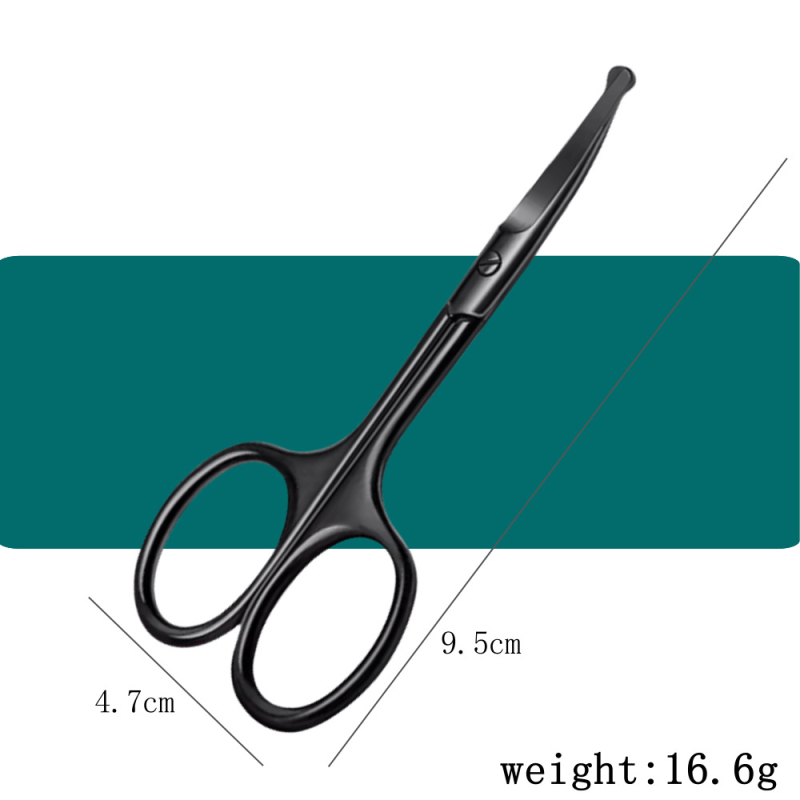 Škarice od nehrđajućeg čelika za njegu lica – kompaktne za obrve, nosne dlačice i bradu; prijenosne, kućna upotreba