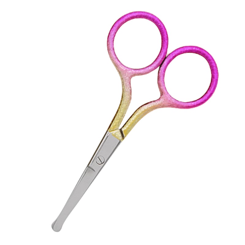 Škarice od nehrđajućeg čelika za njegu lica – kompaktne za obrve, nosne dlačice i bradu; prijenosne, kućna upotreba