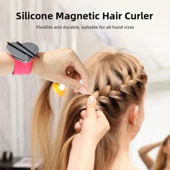 Μαγνητικό βραχιόλι για τον καρπό που κρατάει καρφίτσες και κλάμερ μαλλιών — εργαλείο μακιγιάζ