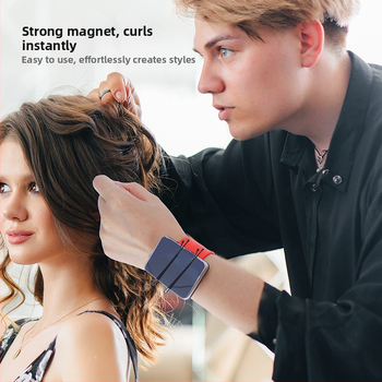 Μαγνητικό βραχιόλι για τον καρπό που κρατάει καρφίτσες και κλάμερ μαλλιών — εργαλείο μακιγιάζ