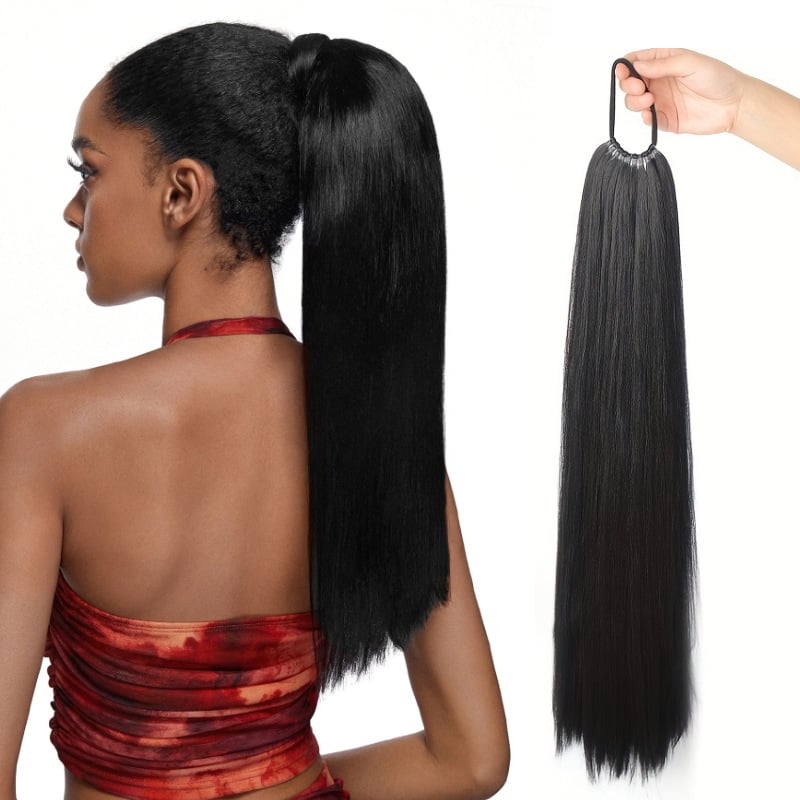 Moterų parukė su aukšta uodega, Senyue prekės ženklas, modelis PY186, aukštos temperatūros pluoštas, gamybos mechanizmas